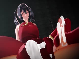 [あきよし]_OC女格闘家_ゾーイさんの足コキ